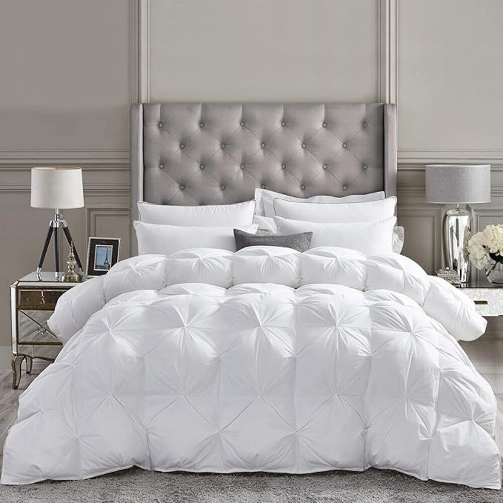 Goose Down Comforter 1200TC Oversize California King White